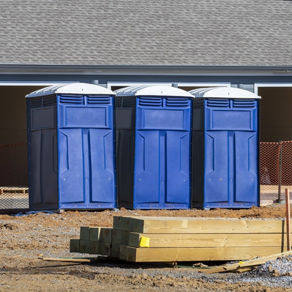 is there a specific order in which to place multiple porta potties in Ravanna MO